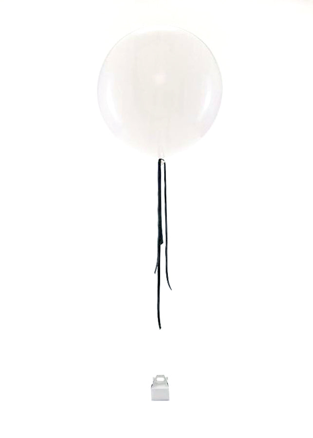 Oversize Balloon with Satin Ribbon